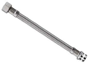FLESSIBILE INOX PARIGI M1/2 - F1/2 FLEXCORE- - M 1/2 F 1/2 cm.50 - 5 pezzi PARIGI