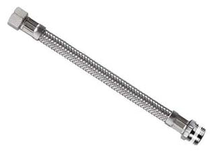 FLESSIBILE INOX PARIGI M1/2 - F3/8 FLEXCORE- - M 1/2 F 3/8 cm.50 - 5 pezzi PARIGI