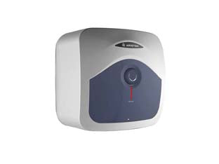 SCALDACQUA SOPRA LAVELLO BLU EVO R 10 EU3  lt.10, dimensioni mm.360x298x360h. peso kg.6,6    ARISTON