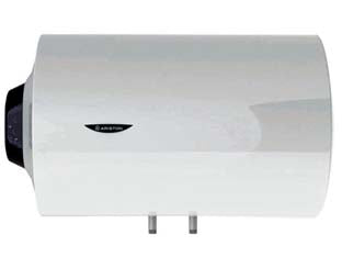 SCALDACQUA ORIZZONTALE BLU1 R 80 H EU  lt.80, dimensioni ø mm.748x450h. peso kg.20,5    ARISTON