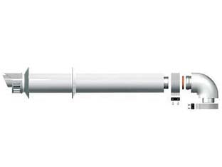 KIT SCARICO COASSIALE PER CALDAIA  ø mm.60/100    ARISTON