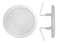 GRIGLIA AERAZIONE TONDA CON MOLLA IN PLASTICA- - ø mm.120/160 - 10 pezzi