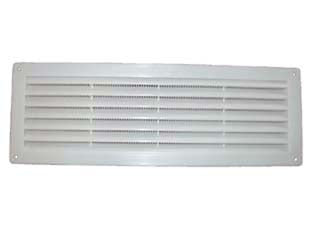 GRIGLIA AERAZIONE RETTANGOLARE IN PLASTICA- - cm.36X12h. - 4 pezzi