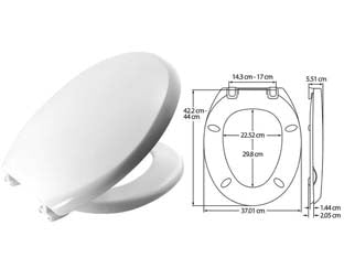 SEDILE WC UNIVERSALE ATLANTICO coprivaso copriwater BEMIS