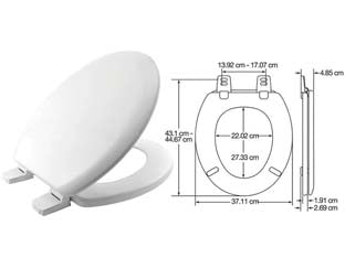 SEDILE WC UNIVERSALE POLIVER PROSEAT coprivaso copriwater BEMIS