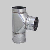 RACCORDO A T 90  ° PER CANNE FUMARIE  EE ? 80 mm