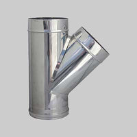 RACCORDO BRAGA A 135  ° PER CANNE FUMARIE  EE ? 100 mm