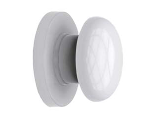 POMELLO PORTA BAGNO IN ABS- - mm.47x65x65 - colore bianco - 6 pezzi AGLAIA