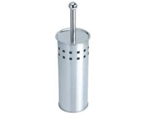 PORTASCOPINO WC VENTO IN ACCIAIO INOX- - ø mm.102x375h. - 2 pezzi AGLAIA
