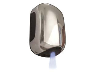 ASCIUGAMANI ELETTRICO MINIJET IN ABS CROMATO 900W  cm.15,6x9,9x23,8h.    VAMA