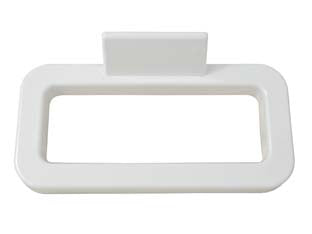 PORTASCIUGAMANI ANELLO IN PLASTICA BIANCO- - cm.17x18 blister pz.1 - 1 blister ELIPLAST