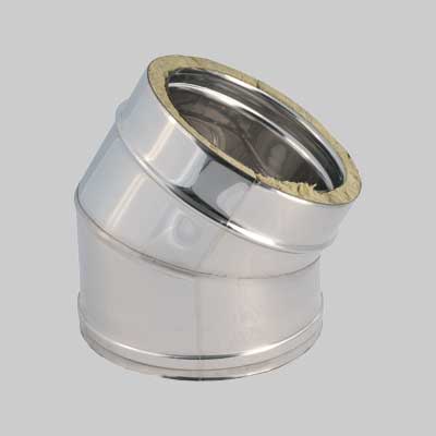 GOMITO DOPPIA PARETE A 45  °  EE ? 180/230 mm