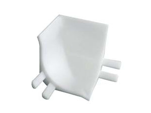 RACCORDO INTERNO PER PROFILO RACCORDO IGIENICO LATERALI MORBIDI BIANCO- - bianco - 25 pezzi