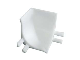 RACCORDO INTERNO PER PROFILO RACCORDO IGIENICO LATERALI MORBIDI BIANCO- - bianco - 25 pezzi