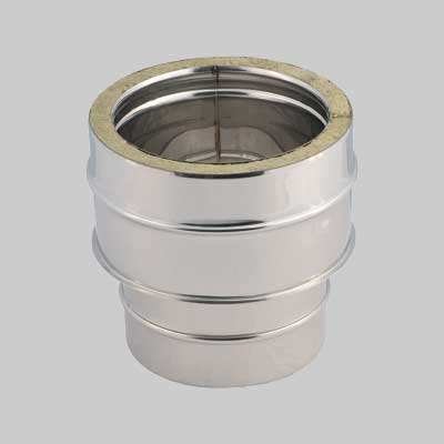 RACCORDO DA MONO A DOPPIA PARETE Ø M 150 - F 150/200 mm