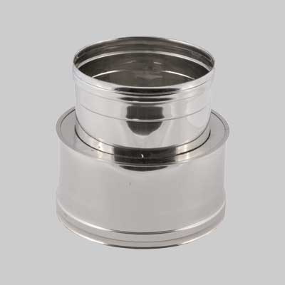 RACCORDO DA DOPPIA A MONO PARETE Ø M 130/180 - F 130 mm