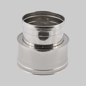 RACCORDO DA DOPPIA A MONO PARETE Ø M 150/200 - F 150 mm