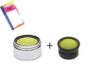 AERATORE MASCHIO + FILTRO DI RICAMBIO PER RUBINETTI IN BLISTER- - in bl. pz.1+1 - 12 blister