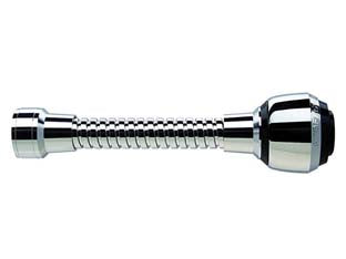 ROMPIGETTO FLESSIBILE TIPO LUSSO IN OTTONE CROMATO CM.14 2510/S MILADY - 2 pezzi SIROFLEX