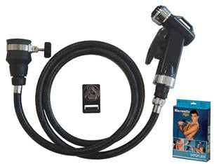 DOCCIA LAVATESTA PER LAVABO MICRONETTE REGAL NERO 2010/S    SIROFLEX