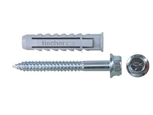 TASSELLO IN NYLON CON VITE MORDENTE SX-BM- - SX14 BM  ø mm.14x40 vite mm.10x80 - 25 pezzi FISCHER