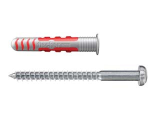 TASSELLO DUOSEAL S CON VITE INOX- - tassello mm.8x48 vite TX30 - 25 pezzi FISCHER