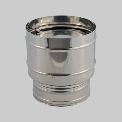 FUMAIOLO DOPPIA PARETE ANTIVENTO Ø 200/250 mm