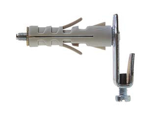 TASSELLO IN NYLON CON GANCIO SB- - SB 12/10 ø mm.12x45 con gancio piatto regolabile - 25 pezzi FISCHER