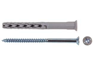 TASSELLO IN NYLON PROLUNGATO SXR-Z- - ø mm.6x60 vite pozidrive ø mm.4,5x65 - 50 pezzi FISCHER