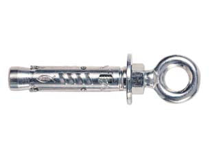 TASSELLO IN ACCIAIO CON OCCHIOLO CHIUSO TAM- - ø mm.10 MA x mm.77 foro occhio mm.12,8 - 25 pezzi FISCHER