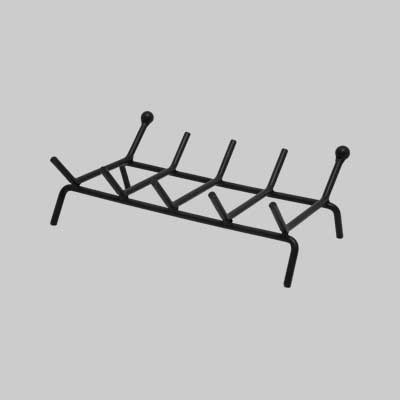 BRUCIALEGNA CON SFERA PER CAMINO 5 barre, cm 50x30x15h - MADE IN ITALY