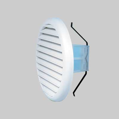 GRIGLIA DI AERAZIONE TONDA UNIVERSALE Ø 125>160 mm