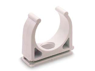 FISSATUBO A CLIPS APERTO PER TUBI FT- - ø mm.16 FT 16 - 100 pezzi FISCHER