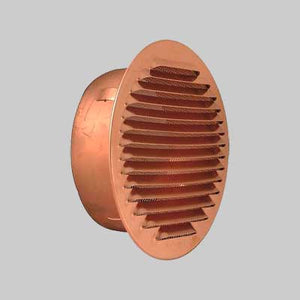 GRIGLIA DI AERAZIONE TONDA IN RAME Ø 120 mm