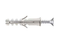 TASSELLO IN NYLON CON VITE TSP PZ BORDATO PA 6 ESB/VA- - ø mm.6x30 - 100 pezzi ELEMATIC