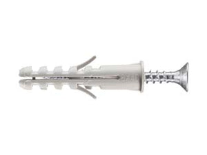 TASSELLO IN NYLON CON VITE TSP PZ BORDATO PA 6 ESB/VA- - ø mm.8x40, in conf. self service pz.10 - 10 busta ELEMATIC