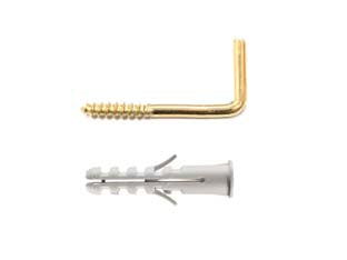 TASSELLO IN NYLON APPENDIQUADRO CON GANCIO OTTONATO PA 6 ES/P5- - ø mm.4x20, in conf. pz.10 - 10 confezione ELEMATIC