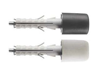 TASSELLO IN NYLON PARACOLPI PA 6 ENP/FP- - ø mm.9x40 bianco - 50 pezzi ELEMATIC