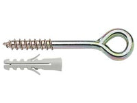 ANCORANTE PER PONTEGGI CON TASSELLO IN NYLON E OCCHIOLO ZINCATO PNT E- - ø mm.14x120 - 15 pezzi ELEMATIC