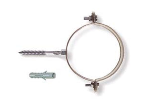 COLLARI PER PLUVIALI TONDI- - ø mm.75/80 tassello ø mm.10 - 10 pezzi QUALITY