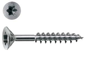 VITI PANEL-VIT PV TESTA SVASATA PIANA TORX ACCIAIO CHROMITING- - ø mm.6x80 - 200 pezzi MUSTAD