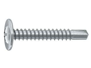 VITE AUTOPERFORANTE TMT RANELLATA CAVA PH IN ACCIAIO ZINCATO BIANCO- - ø mm.4,8x35 - 500 pezzi AMBROVIT