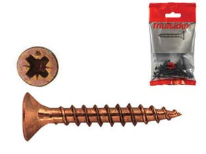 VITI PER TRUCIOLARE TPS POZIDRIVE BRONZATE- - ø mm.3,5x20 in blister pz.50 - 10 blister FRIULSIDER