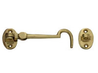 GANCIO FERMAPERSIANE OTTONE PESANTE SNODATO CON INCONTRO- - mm.50 - 4 pezzi