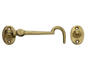 GANCIO FERMAPERSIANE OTTONE PESANTE SNODATO CON INCONTRO- - mm.50 - 4 pezzi