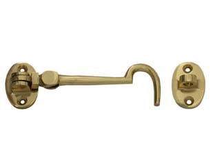 GANCIO FERMAPERSIANE OTTONE PESANTE SNODATO CON INCONTRO- - mm.50 - 4 pezzi