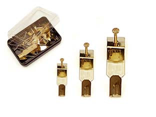 GANCI X OTTONATI IN SCATOLINA- - n.1 in conf.10 pz. - 15 scatola