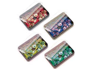 PUNTINE DA DISEGNO PLASTIFICATE- - colori assortiti - 15 scatola