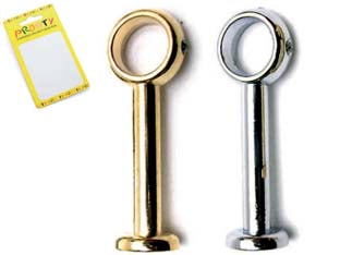 MENSOLINA LUNGA- - cm.4 cromo conf. bl.2 pz. - 12 blister