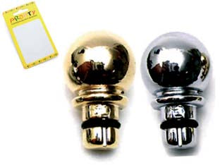 TERMINALE A SFERA PER TUBO- - cromo conf. bl.2 pz. - 12 blister